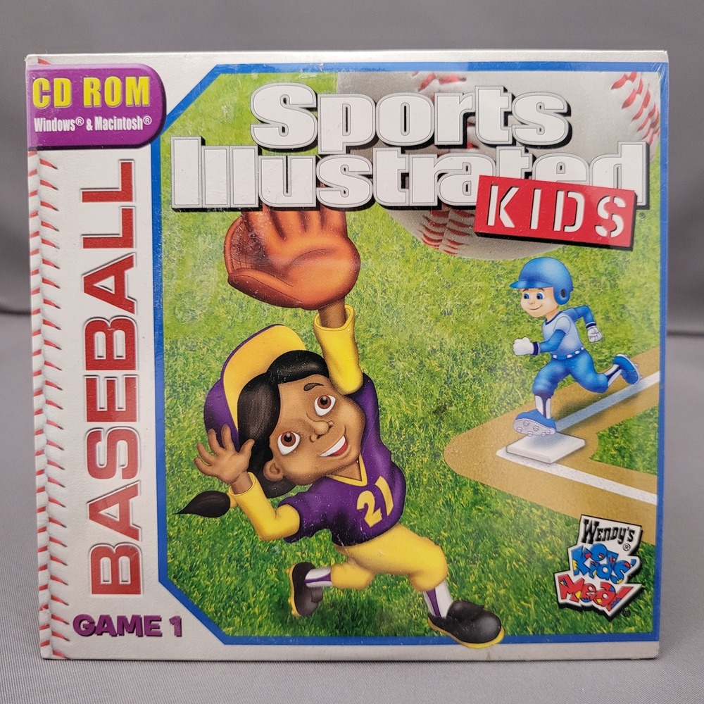 Sports Illustrated Kids Baseball Game 1 Wendy's Kids‎ Meal (CD-ROM, 2009)